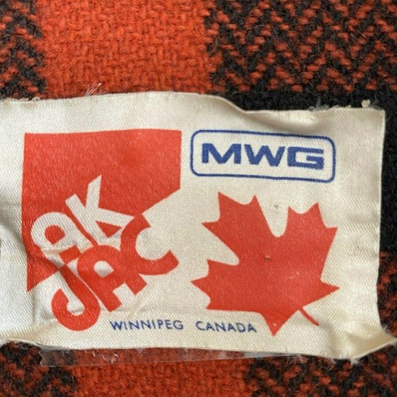 Vintage Buffalo Plaid Red Black Wool Jacket - Picture 7 of 9